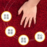 Красный газонный ковер, искусственная имитация, поддельный декоративный коврик для футбольного поля, напольный коврик, зеленый коврик со скульптурой, газонный коврик