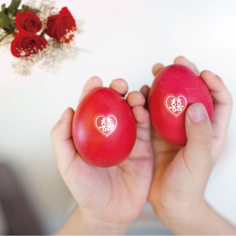Wedding supplies mini sticker egg sticker full moon happy egg sticker fruit red envelope sticker