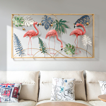 Nordic Style Wall Hangings Creative Fire Birds Iron Art Wall Trim Solid Wall Decoration Living-room Background Wall Decorations