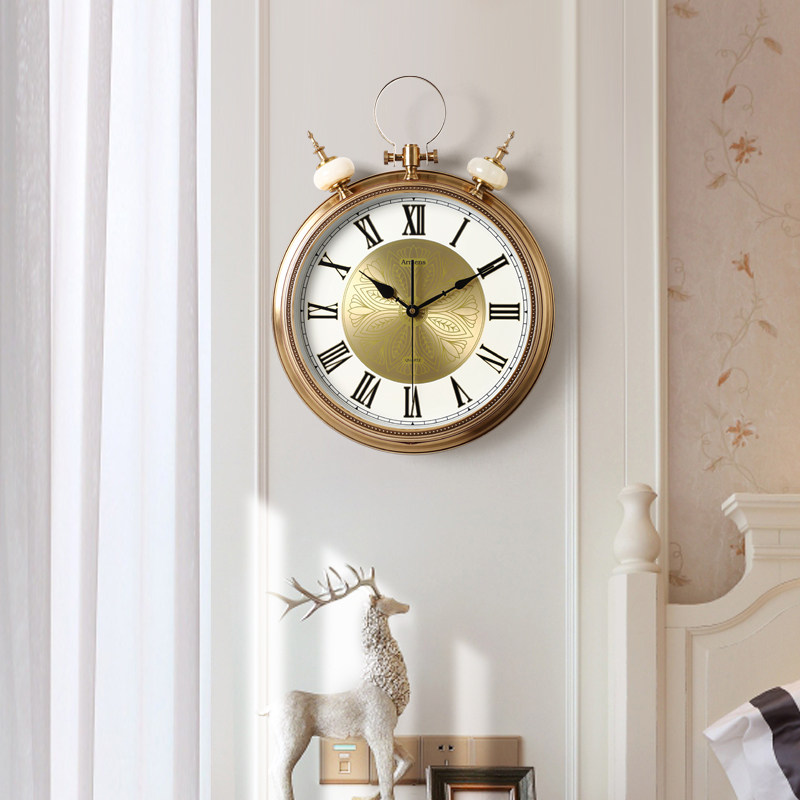 American Living Room Hanging Watch Personality Art Creative Hanging Clock Fashion Atmosphere Home Clock Tide Decoration Quartz Clock Watch