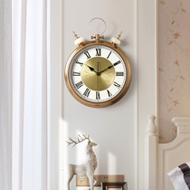 American Living Room Hanging Watch Personality Art Creative Hanging Clock Fashion Atmosphere Home Clock Tide Decoration Quartz Clock Watch