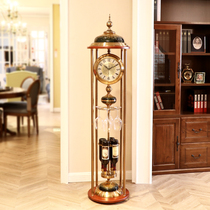 American large number floor bell living room silent extravaganza Atmospheric Large Seat Bell Eurostyle Villa Pendulum with large bell decorative standout clock