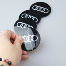 Suitable for Audi A4L A6L A3 A5 Q3 Q5 Q7 car hub cover labeling center cover decorative sticker