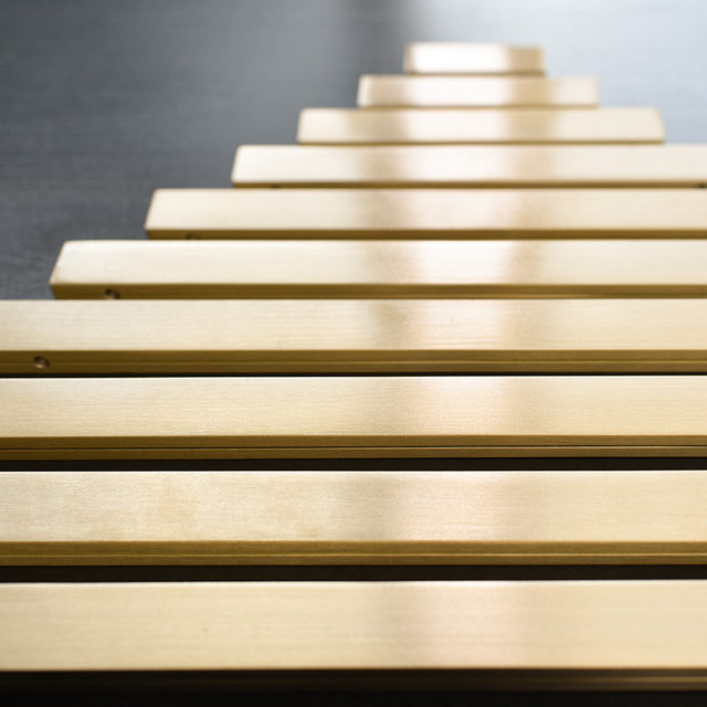 Pure copper cabinet door handle modern simple golden extension strip all copper drawer handle American wardrobe cabinet door handle