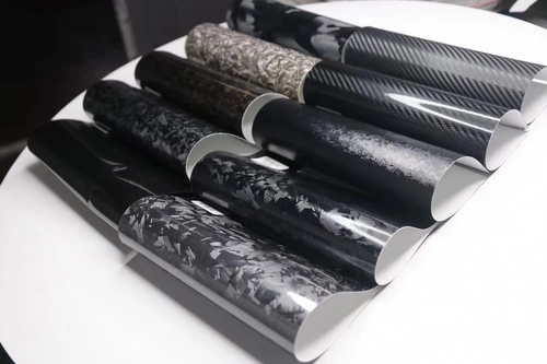 Призрачная черная камуфляжная наклейка из углеродного волокна