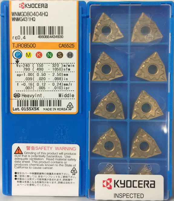 Kyocera Peach Type Numerical Control Outer Round Car Blade WNMG080404 WNMG080404 080408HQ 080408HQ PR930 PR930 TN60