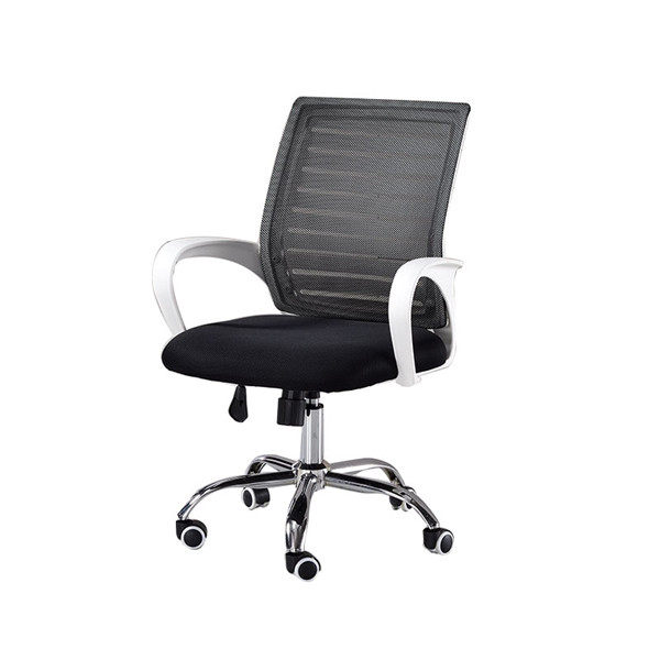 Stylish modern black and white frame mesh fabric office chair office swivel chair computer chair conference chair bow optional