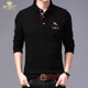 2023 spring and autumn new men's t-shirt 100% cotton long-sleeved T-shirt men's Paul Polo shirt autumn tops