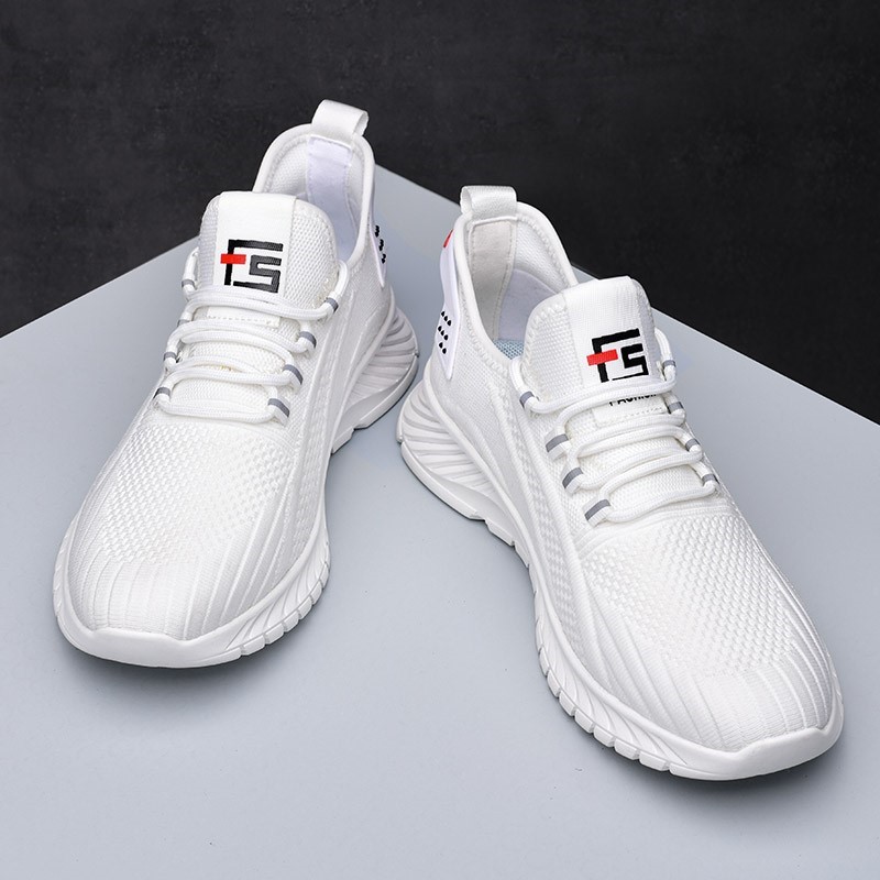 MAROLIO Shop Long Recommended ~ Little white shoes Men's thin style Trends 100 Hitch Mesh Fly Weave Breathable Deodorant Sneakers