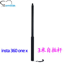 3 M selfie stick Insta360 ONE X shooting stick sponge handle aluminum alloy tube selfie artifact extension rod