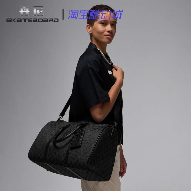 Jordan Aj Checkerboard Pattern Large-Capacity Shoulder Crossbody Bag Handbag Luggage Bag Bucket Bag Fj6787