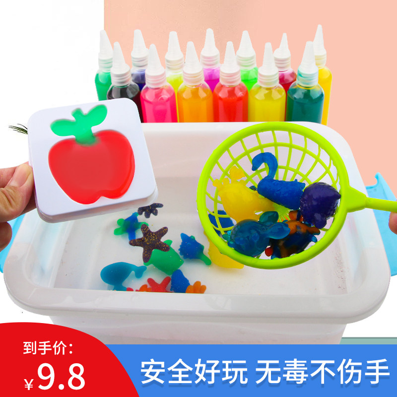 Magic Water Elves Magic Water Baby Diy Hand Making Stand-off Shackle Children's Puzzle Water Toys