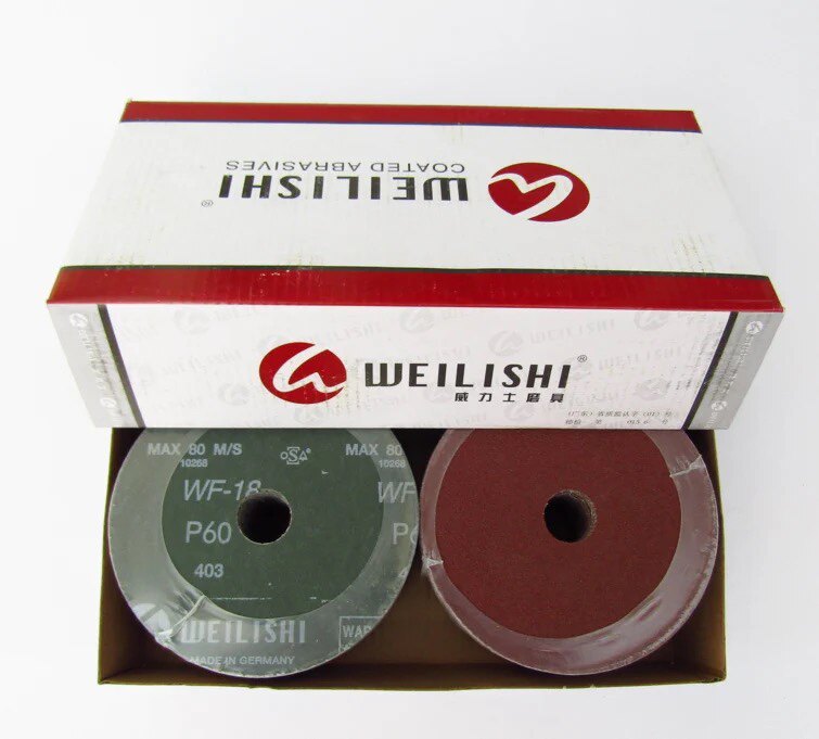 4 inch 5 inch German Weilix WF-18KF708 fiber sand disc sand sheet steel paper grinding sheet wood grinding
