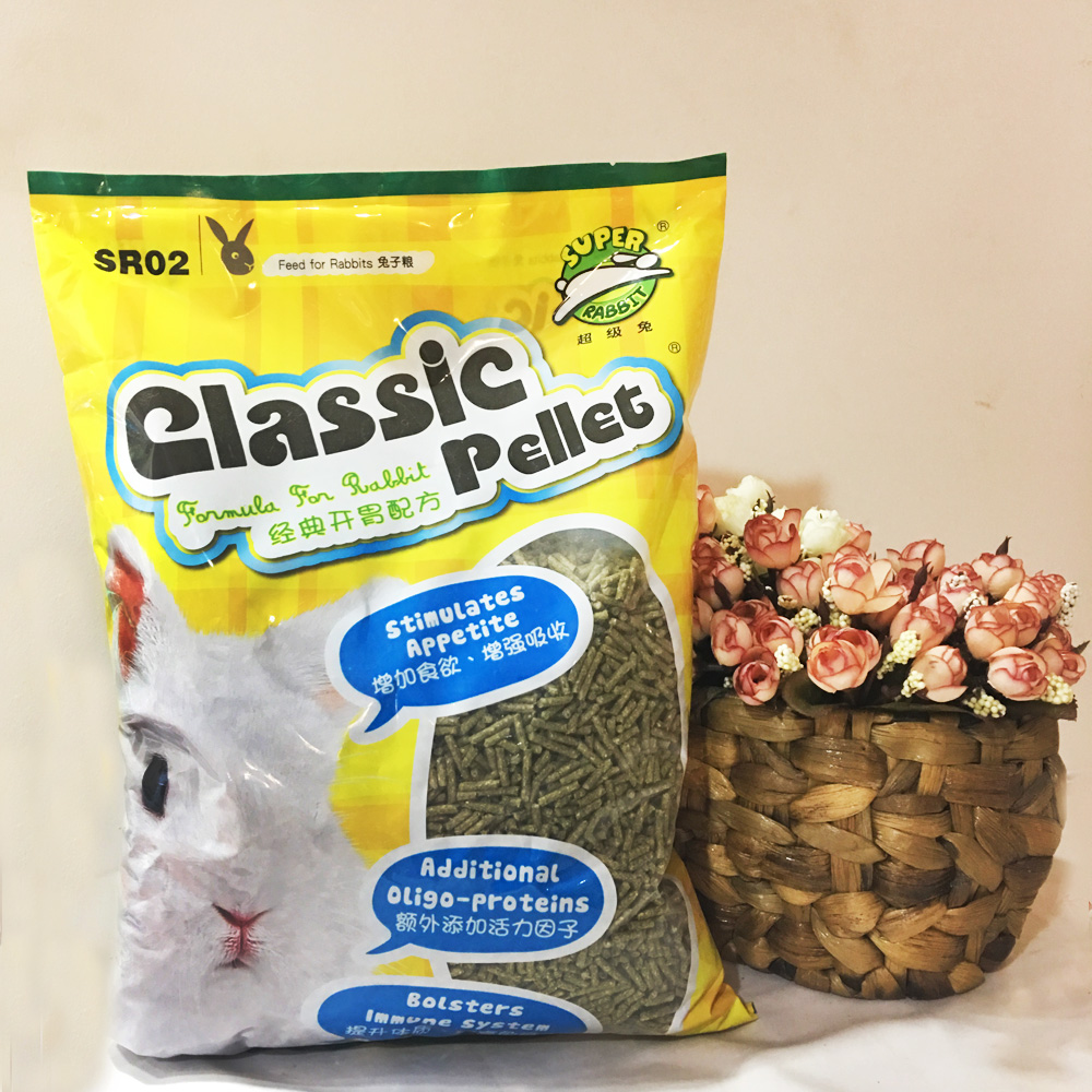 SuperRabbit Rabbit Grain 2 5KG Rabbit Food TiMoses Grass Clover Grass Pet Rabbit Staple Food