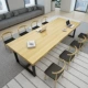 Nhân viên bàn gỗ rắn đồ nội thất đơn giản studio đào tạo bàn ghế phòng tiếp tân lớn để thảo luận về bàn hội nghị - Nội thất văn phòng