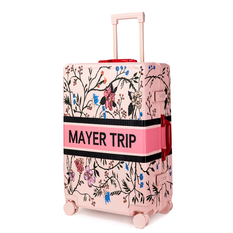 Mayertrip New Flower Series Luggage ins Internet Celebrity New Model Women's Universal Wheel Suitcase Trolley Password Box