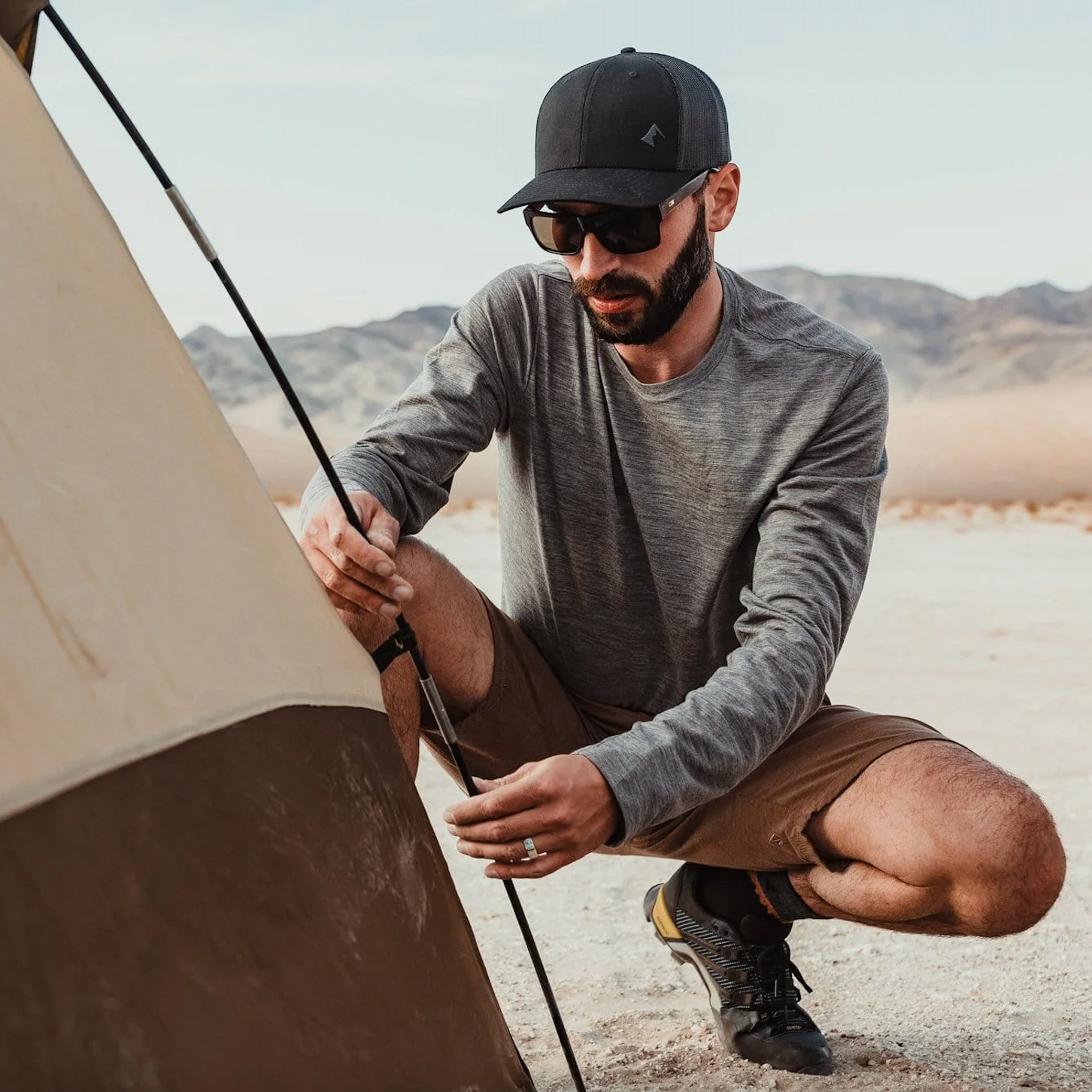 Outdoor male Merlinu wool speed dry clothes breathable and warm long sleeves Beautiful not-shirt hiking merino wool-Taobao