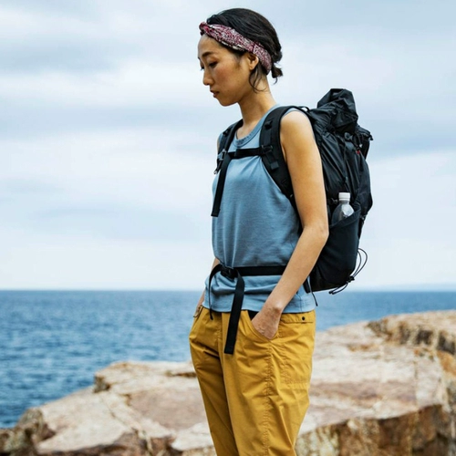 Дорожная шерстяная дышащая майка топ без рукавов, спортивная быстросохнущая альпинистская футболка подходит для пеших прогулок, эффект подтяжки