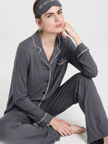 Пара стиль летняя теннисная шерсть Меринос крутой пижам набор семейная одежда шелк с двумя частями мерино