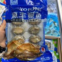 Live frozen abalone with shell teeth removed whole box of 100 pieces seafood steamed for hotel banquet commercial use blanched 10C