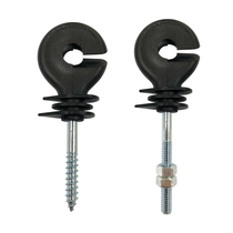 Ranch electronic fence accessories self-tapping insulator round hole Wall self-tapping screw insulator livestock fence adhesive hook