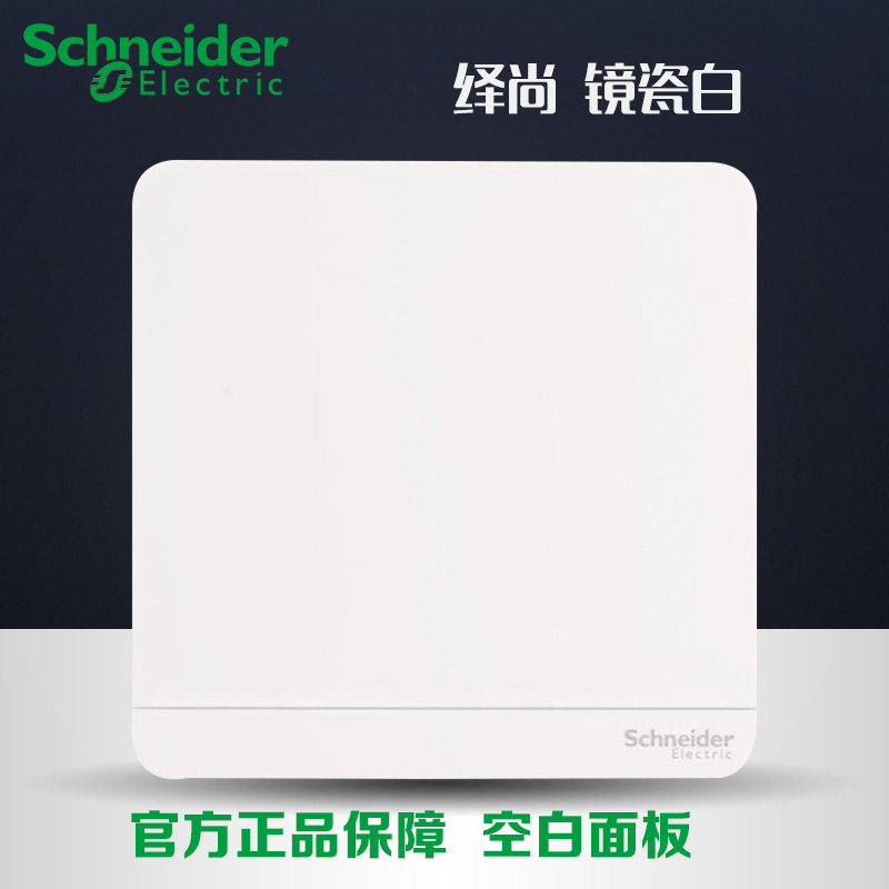 Schneider Fashion Series Mirror Porcelain White Blank Panel Blocked Wall Whiteboard Blind Board Five Hole Special Price