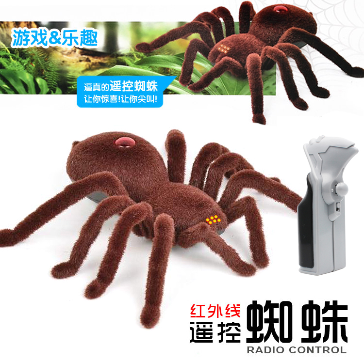 Hồng ngoại điều khiển từ xa spider toàn bộ góa phụ đen spider spoof mô phỏng điện bò sát con cậu bé đồ chơi