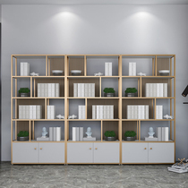Nordic living room storage rack iron decorative bookshelf floor-standing office bookcase golden creative cosmetics display rack
