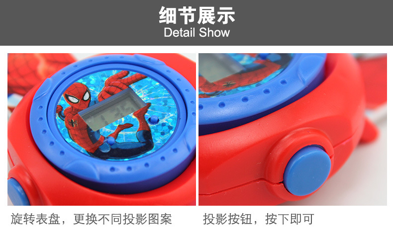 Người nhện trẻ em hoạt hình 3D chiếu đồng hồ câu đố năng động Altman đồ chơi điện tử trẻ em - Đồ chơi giáo dục sớm / robot giáo cụ dạy học
