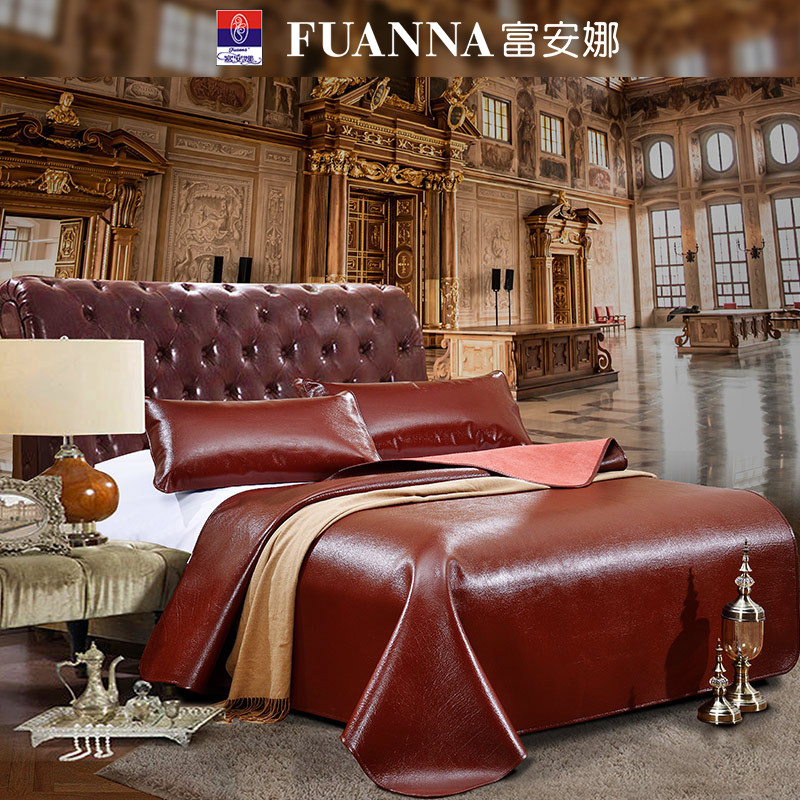 Fuana home textile head layer buffalo leather mat soft mat summer 1 8m bed sheet double bed
