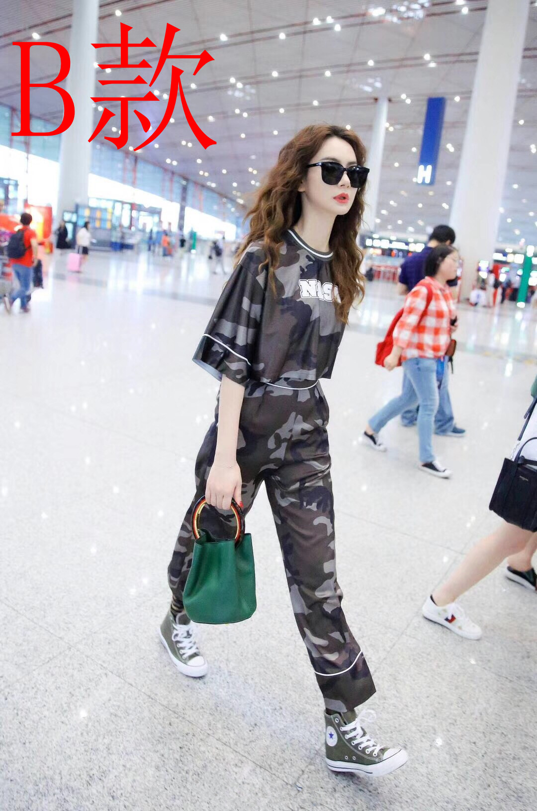 Kính râm nữ 2018 mới kính phân cực chống tia UV cận thị kính râm siêu lửa lưới đỏ kính đường phố đánh bại kính bảo vệ mắt