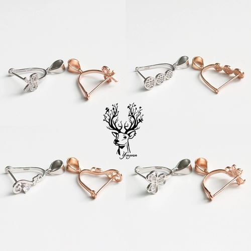 Защитный амулет с бантиком, платиновые изумрудные аксессуары, подвеска из воскового агата, серебро 925 пробы