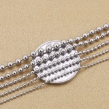 Украшение-шарик, подвеска, свитер, бусины, серебро 925 пробы