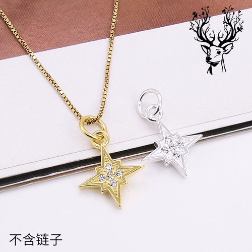 Подвеска, цирконий, серебряный браслет ручной работы, ожерелье, аксессуар, микроинкрустация, серебро 925 пробы