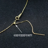 S925 Серебряное серебро регулируемое автомобильное цветочное ожерелье DIY с иглой дороги и полным звезд.