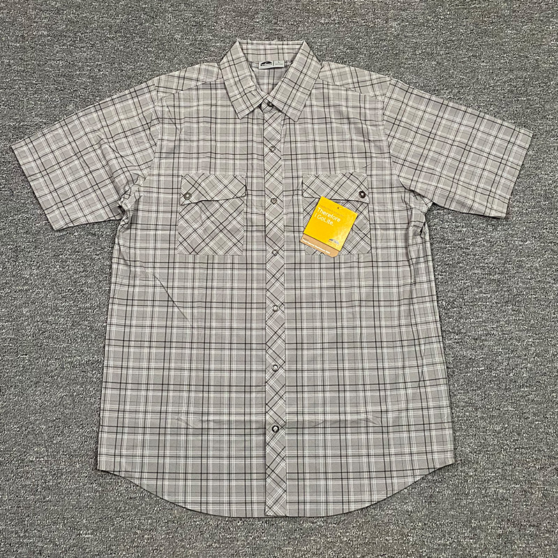 ! American luxury brand lightweight outdoor brand shirt plaid quick dry stretch cool sunscreen fishing hike