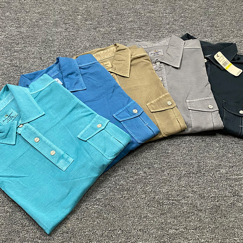  Heavy Washed Extravagant bacon Barshrimp Horse cotton Skyline Summer short sleeve T-shirt POLO Shirt Bros.