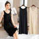 Modal Loose Camisole Dress Women's Summer 2024 Summer New Sleeveless Dress Large Size Nightgown Bottoming Skirt