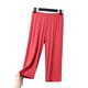 Leggings ແມ່ຍິງ Modal Tight Cropped Pants Summer Thin Plus Size Outer Wear Anti-Exposed Shorts Sweatpants