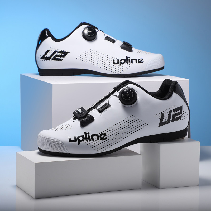 New upline lock-free riding shoes hard bottom mountain bike road bike flat bottom non-lock booster shoes summer