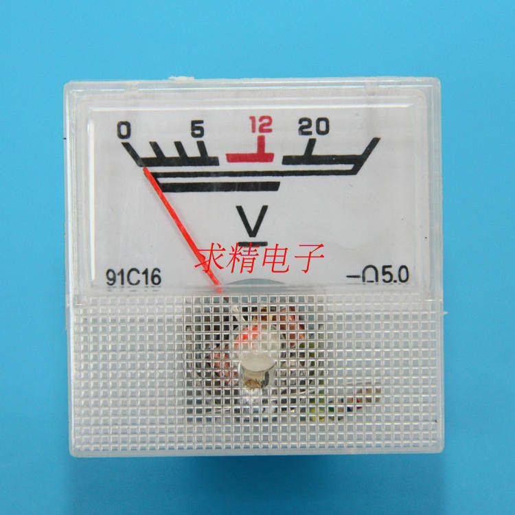 Direct current voltage gauge 20V small square meter 91L16 meter head inverter with table