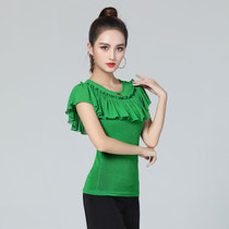 Dampao Luo three-step with ballroom dancing and dancing blouses dancer Gitba dance suit womens summer square dance Latin dance costumes