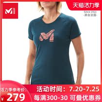 (Light quick-drying)France MILLET womens light quick-drying short-sleeved T-shirt MIV8291