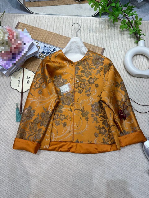 2026 Spring New Style New Chinese Style Retro Versatile Heavyweight Exclusive Original Design Jacquard Jacket