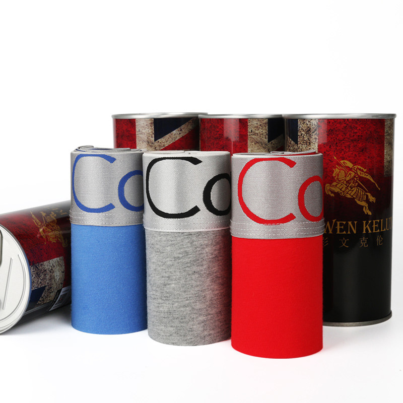 CaiwenKelun 3 men's underwear pure cotton four-corner pants boomer student breathable sports four-corner pants underpants