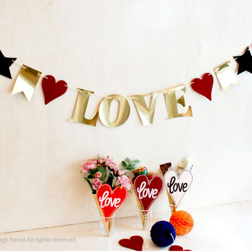 Valentine's Day Wedding Room Dressing Decoration Plant Proposal for Wedding Dressing Project Love