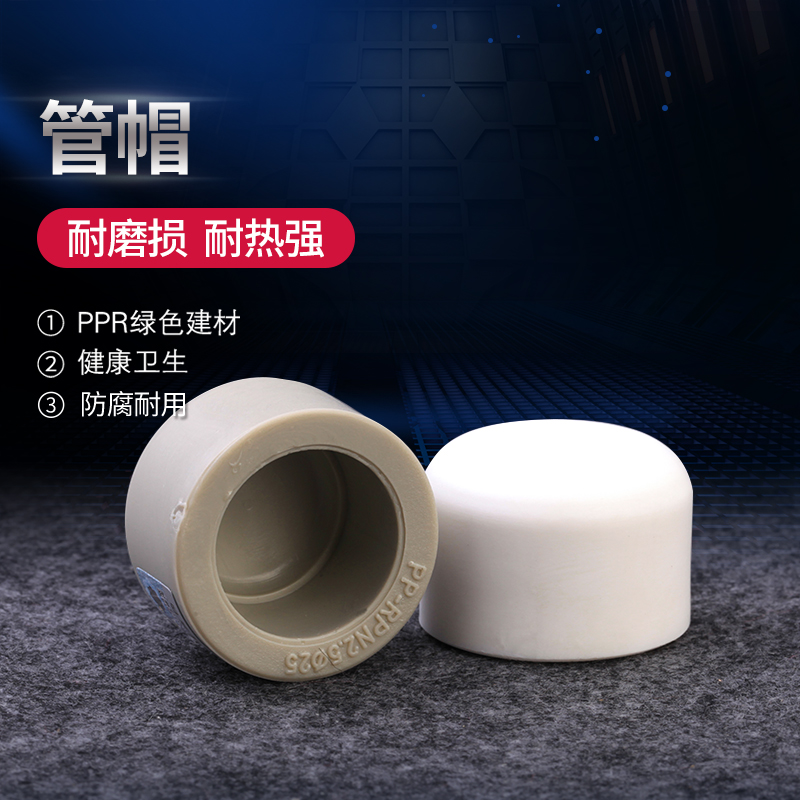 ppr pipe cap water pipe joint fitting pipe fitting choke plug hot melt grey home dress home stuffy head 4 points 6 points 20