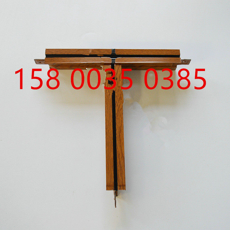 Custom wood grain color hot-dip galvanized T-type mineral wool calcium silicate board Glass fiber board ceiling paint keel frame