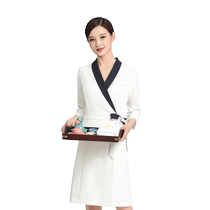 Beauty salon beautician work clothes womens mid-sleeve suit temperament skin manager tattoo artist senior professional clothing