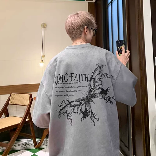 Дизайнерская летняя бархатная футболка, тренд сезона, китайский стиль, короткий рукав